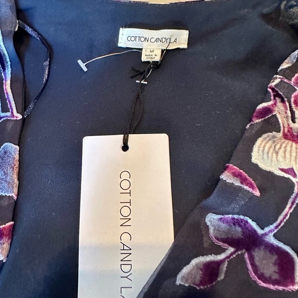 Floral Purple & Black Romper 💜 - Picture 5 of 5